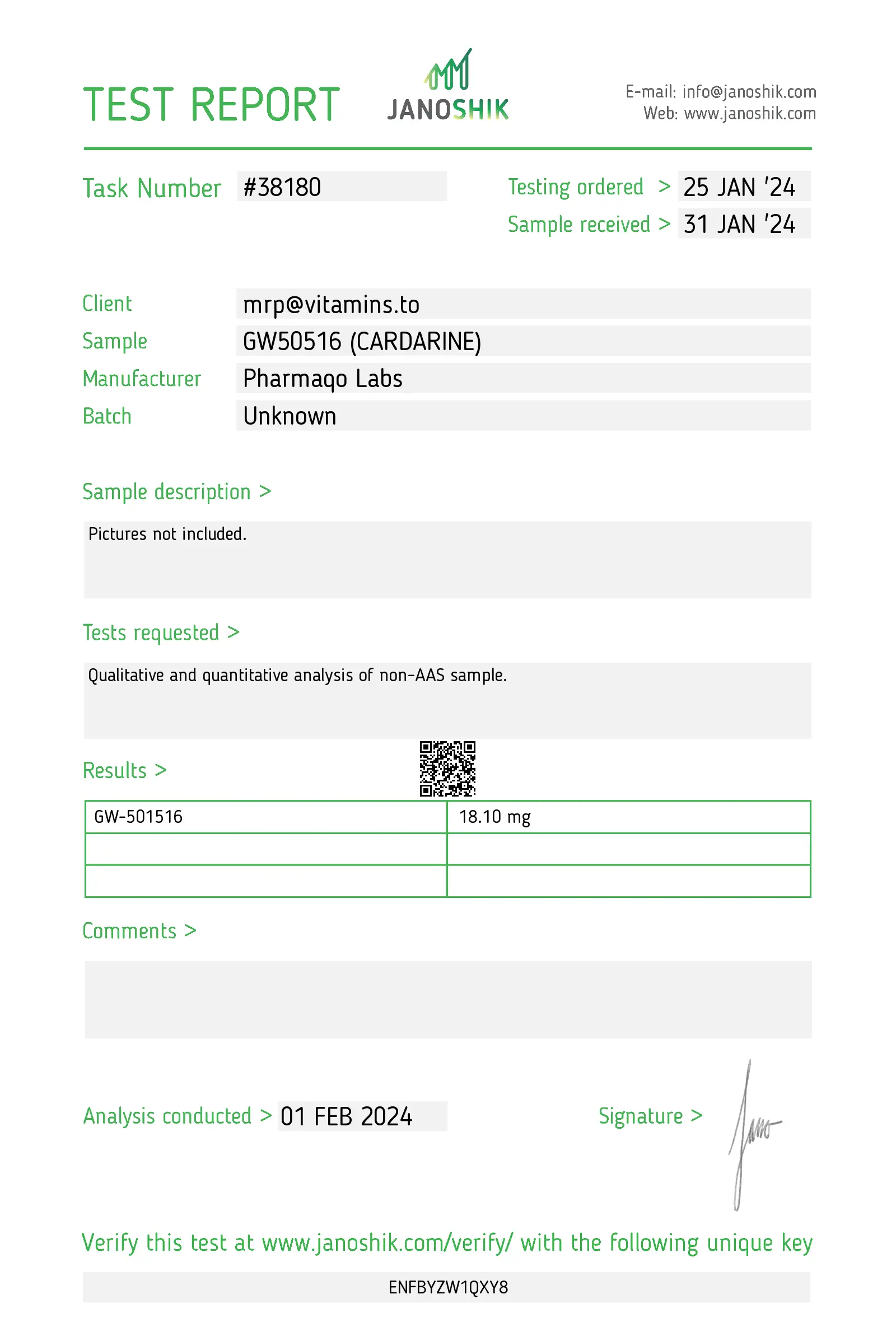 GW 501516 Cardarine 20mg | Pharmaqo Labs - Image 3