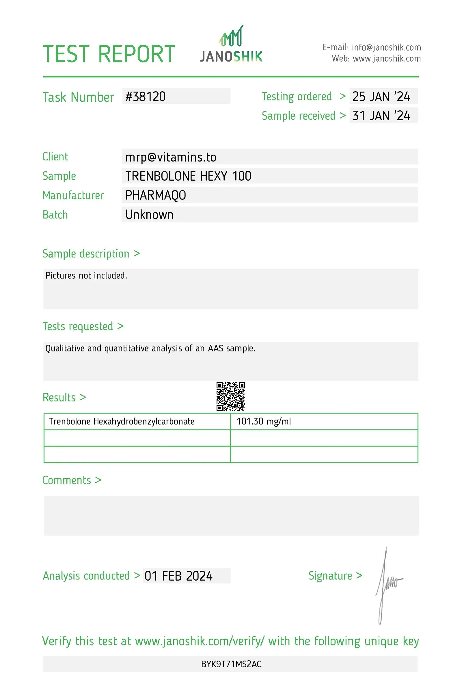 Trenbolone Hexy – Pharmaqo Labs - Image 2