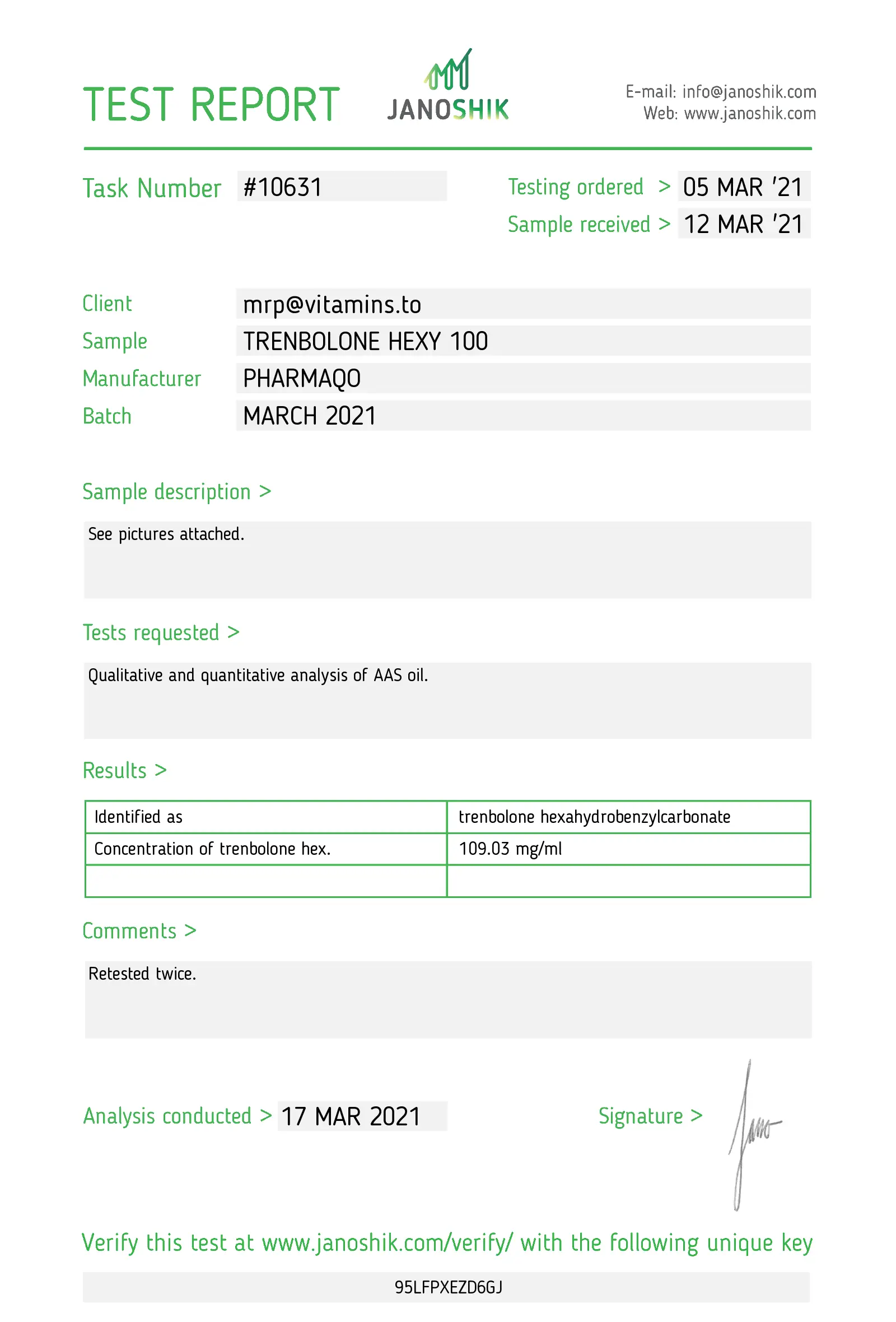 Trenbolone Hexy – Pharmaqo Labs - Image 3
