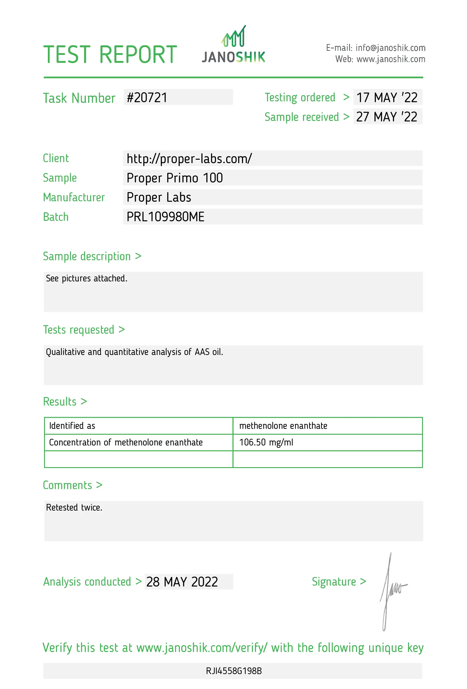 Primobolan 100 – Proper Labs - Image 2