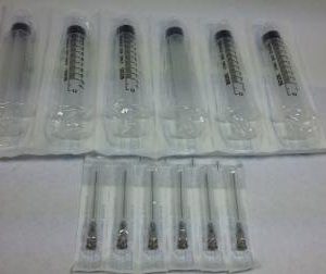 10x Small syringe + needle for peptides / hcg / hgh